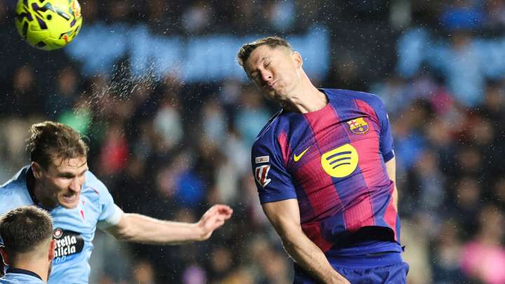 El increíble remate de Lewandowski que calmó al Barça en la locura de Balaídos