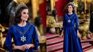 Queen Letizia Wears Diamond Loop Tiara for Royal Madrid Dinner