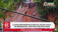 Lluvias mantienen en alerta al sur del Huila: 60 emergencias y múltiples vías afectadas