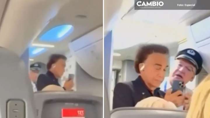 VIDEO: Bajan a gritos al cantante José Luis Rodríguez ‘El Puma’ de su vuelo en Ecuador ¡Respeten las canas!
