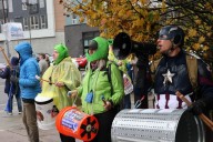West Seattle Blog… | Captain America, handmaids, and hope: What happened at first of West Seattle’s two ‘We Ain’t Buying It’ demonstrations
