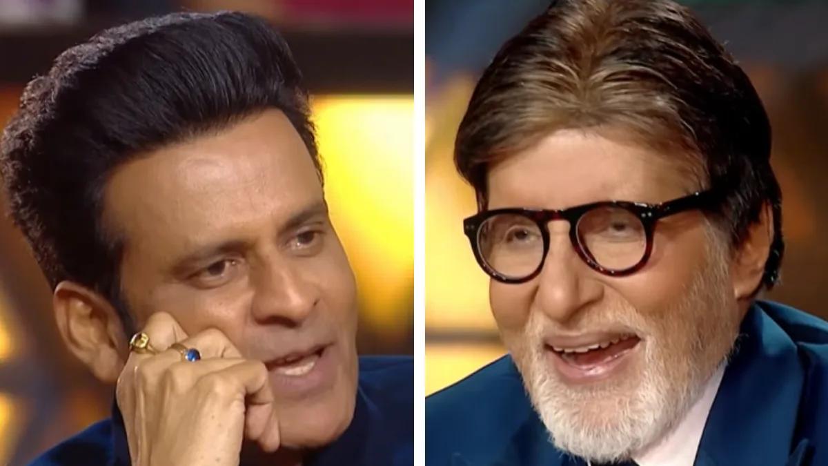 ‘Ae Peter, te ohne khoje hamare ke’: Manoj Bajpayee gives Big B’s ‘Deewaar’ dialogue a Bhojpuri twist on KBC