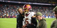 Jayden Daniels leaves game after Washington QB’s nonthrowing arm bends gruesomely