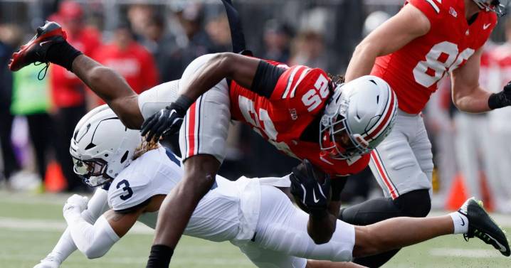 Sayin throws 4 TDs, top-ranked Ohio State takes control in 2nd half for 38