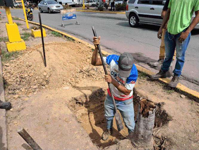 Iniciaron colocación de semáforo inteligente en la intersección de la avenida Universitaria con la calle Independencia
