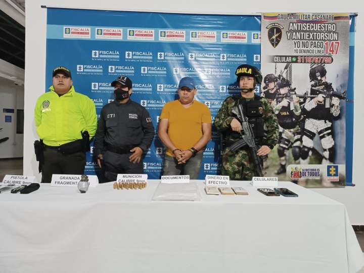 Capturado en flagrancia alias Napo, segundo cabecilla de las finanzas del Clan del Golfo en Casanare