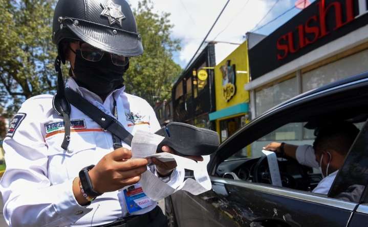 Reactivan infracciones de tránsito en Edomex