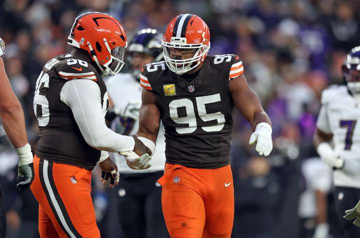 Myles Garrett sits out Friday’s practice with an illness before the Raiders game but will play