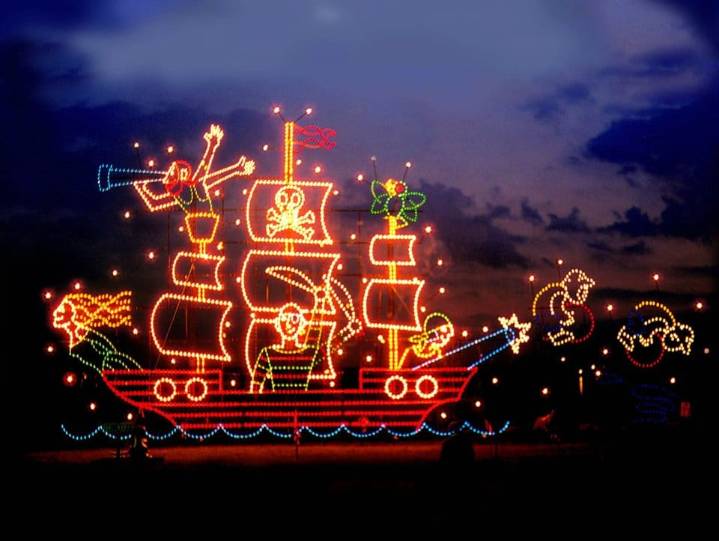Holiday Fantasy of Lights drive-through in Coconut Creek