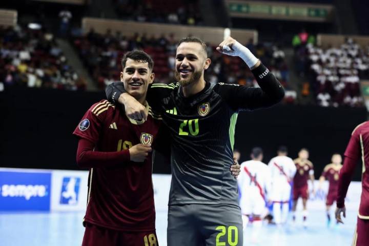 Doblete triunfador de la selección Vinotinto en la Liga Evolución Futsal...