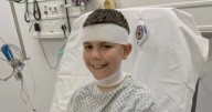 Heroic boy suffers severe burns after jumping in front of firework to save sister