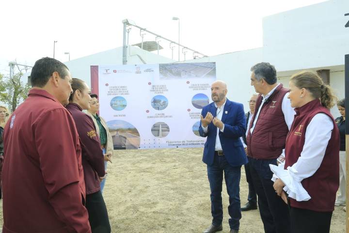 Supervisa Américo Villarreal rehabilitación de tratadora de aguas residuales en Nuevo Laredo