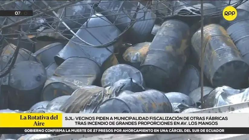 San Juan de Lurigancho: vecinos piden a municipalidad fiscalización de otras fábricas tras incendio