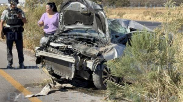 Vehículo se sale del camino y provoca movilización en la federal