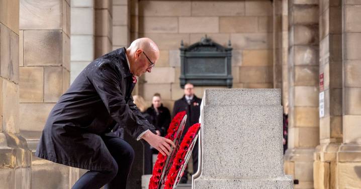 Edinburgh commemorates Remembrance Sunday as Swinney highlights the day's importance