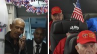 Barack Obama Surprises Plane Full of Veterans on Trip To Washington D.C.