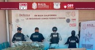 Abandonan más de 35 kilos de mariguana tras persecución en La Rumorosa