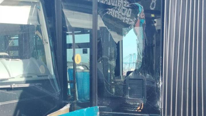 Así quedaron las guaguas accidentadas en Gran Canaria