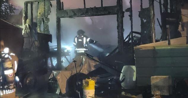 Early Tuesday Morning Fire Damages Evansville Garage