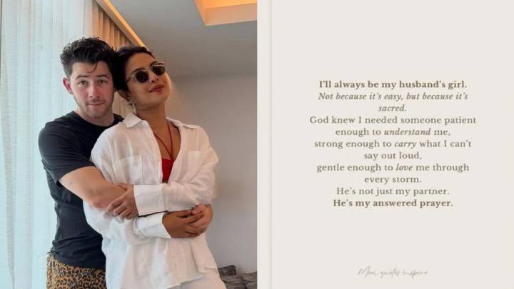 Priyanka Chopra calls husband Nick Jonas her ‘answered prayer’: ‘Gentle enough to love ...