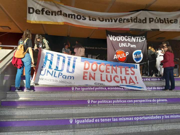 La docencia universitaria de paro hasta el viernes: sin clases en la Unlpam