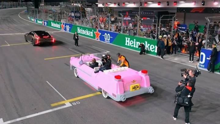 Vegas delivers iconic F1 moment with outrageous Lego car