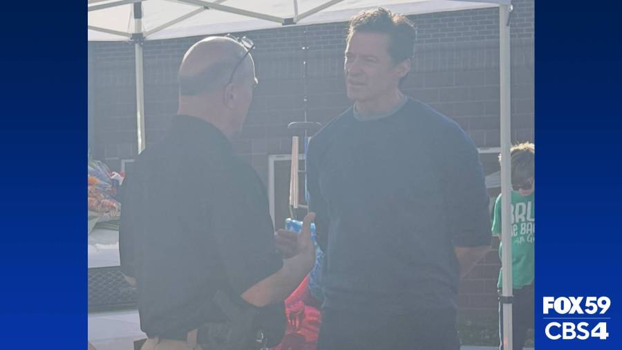 Actor Hugh Jackman pays respect to fallen Delaware Co. Deputy Blake Reynolds