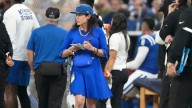 Carlie Irsay-Gordon talks wearing headset on sideline, Super Bowl
