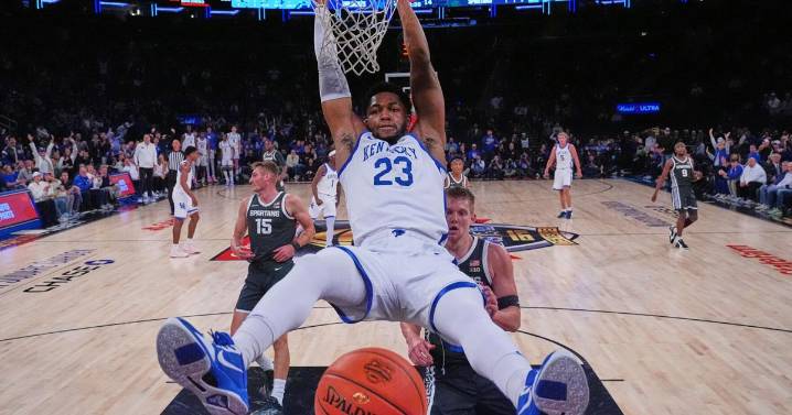 No. 17 Michigan State drains 11 3-pointers in 83-66 win over No. 12 Kentucky