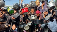 Packed soup kitchens feed Gaza as Israel blocks entry of aid trucks
