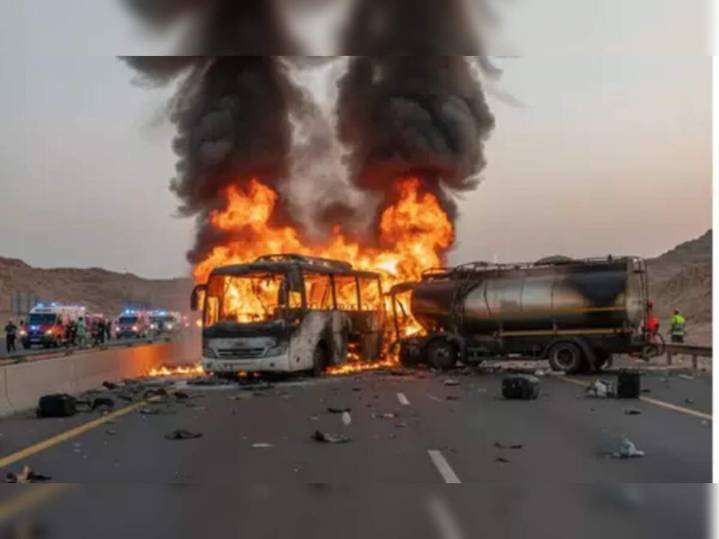 42 Indians killed in bus accident near Madina