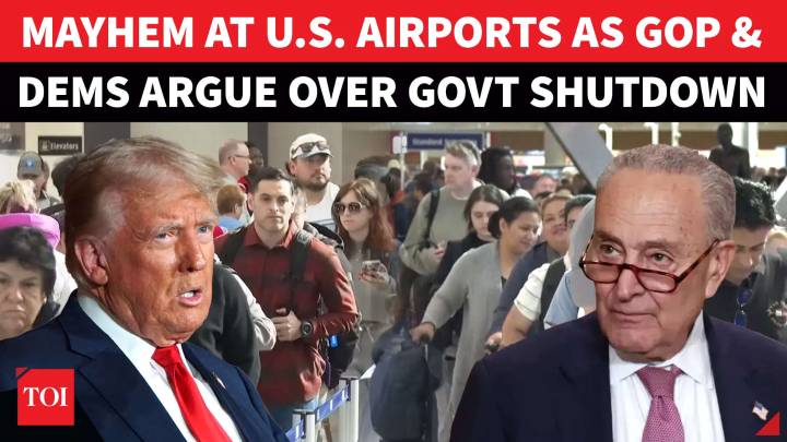 AMERICA GROUNDED! Chaos At US Airports: 5,000+ Flights Delayed, 3 Mn Passengers Hit Amid Shutdown