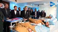 CM Omar visits Ujala Hospital to enquire into health of those injured in Nowgam blast