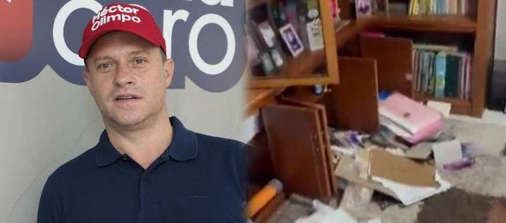 El precandidato Héctor Olimpo denunció que “se metieron” en la casa de su mamá