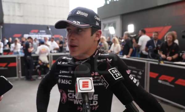 Colapinto se mostró molesto con los cambios en su auto: “Me sentí bastante lento"