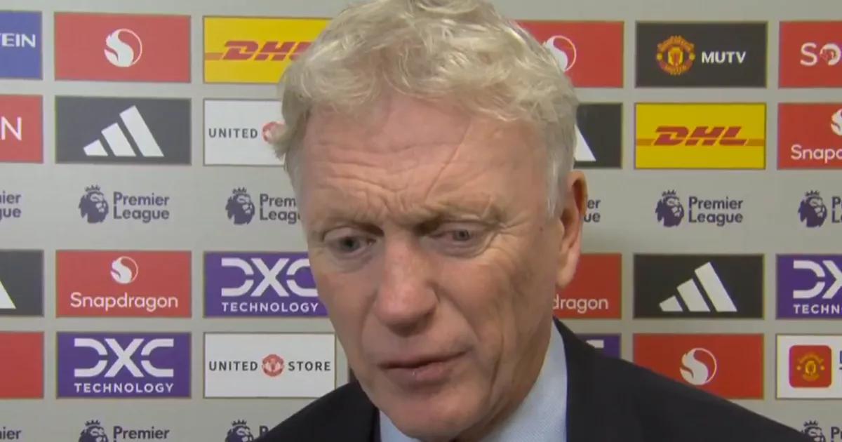 What David Moyes said about bizarre Everton red card vs Man United