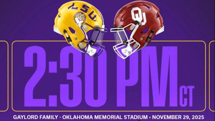LSU announces afternoon kickoff for final game of regular season against Oklahoma