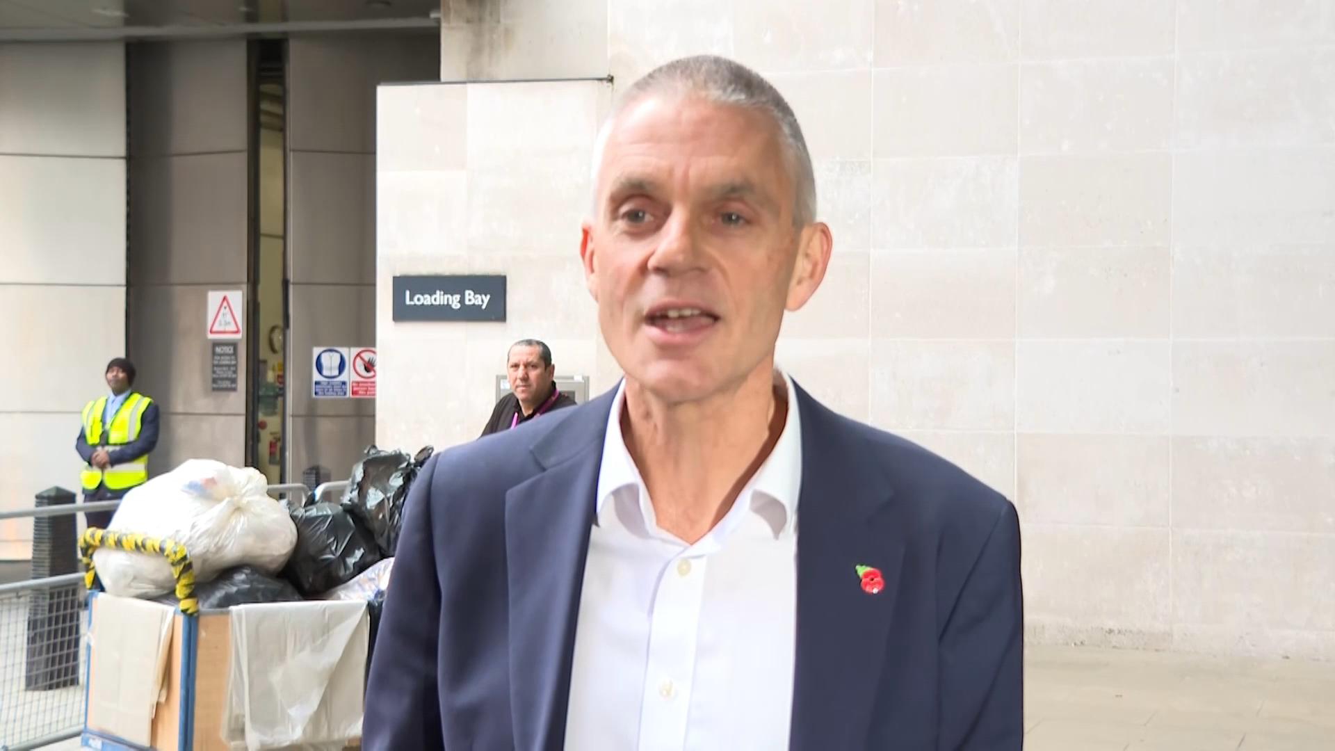 Outgoing BBC boss arrives at Broadcasting House after edited Trump speech sparked resignation