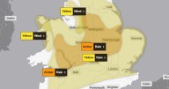 Storm Claudia Met Office amber rain warning extended to parts of northern England