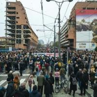 Hundreds demonstrate against Trump son-in-law project in Belgrade