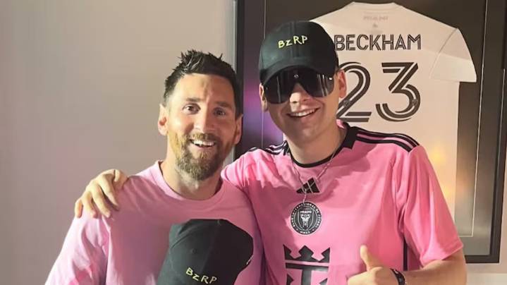 Bizarrap de la suerte: el DJ cerca del Inter Miami en un nuevo campeonato de Lionel Messi