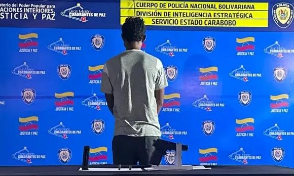 Detenido por porte ilícito de arma de fuego en Carabobo
