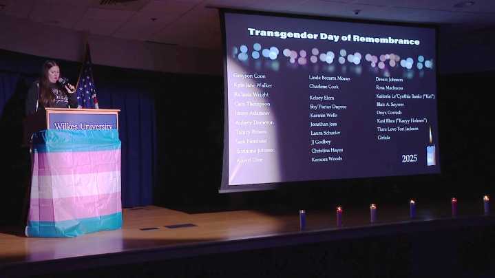 Transgender Day of Remembrance vigil held in Luzerne County