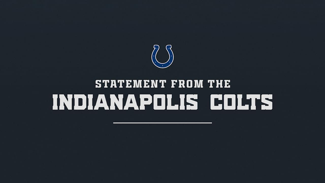 Statement from the Indianapolis Colts