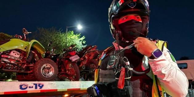 Detienen a 24 personas y aseguran 123 motos con Operativo Halloween