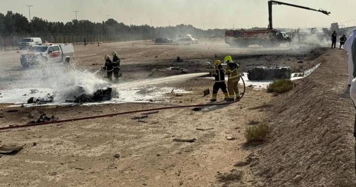 Indian fighter jet crashes during a demo flight at Dubai Air Show, killing the pilot