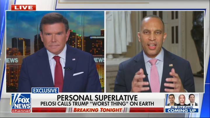Hakeem Jeffries Dodges Fox Question on Pelosi Calling Trump a ‘Vile Creature’