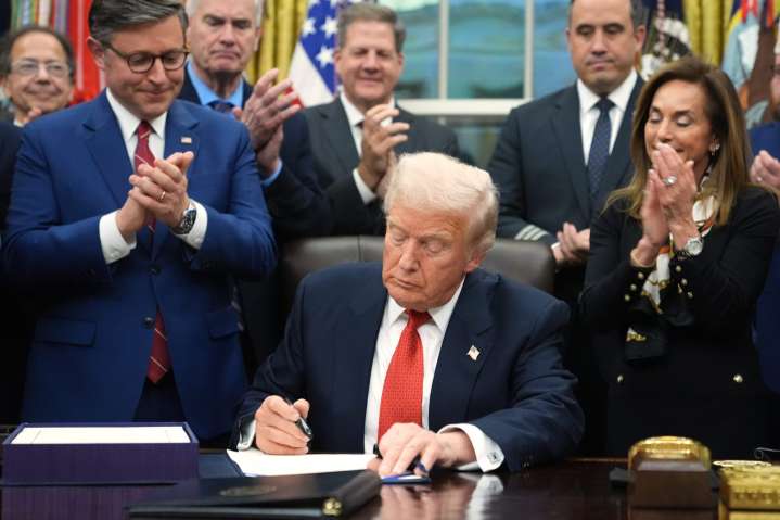 President Trump signs government funding bill, ending shutdown after a record 43