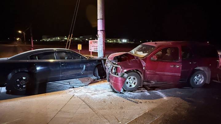 Two-vehicle collision in Watertown Monday night, no injuries