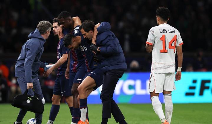 Luis Díaz atento: revelan lesión y tiempo de baja que tendrá Hakimi